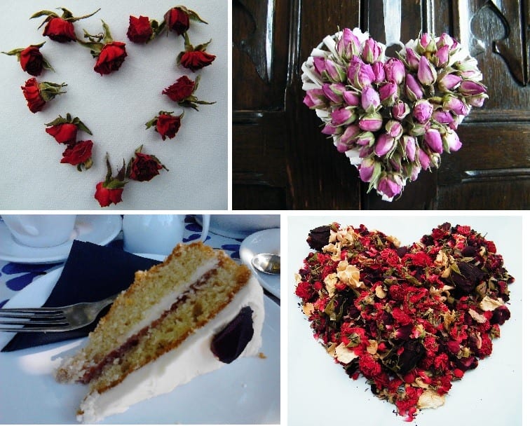 Valentines ideas with dried roses