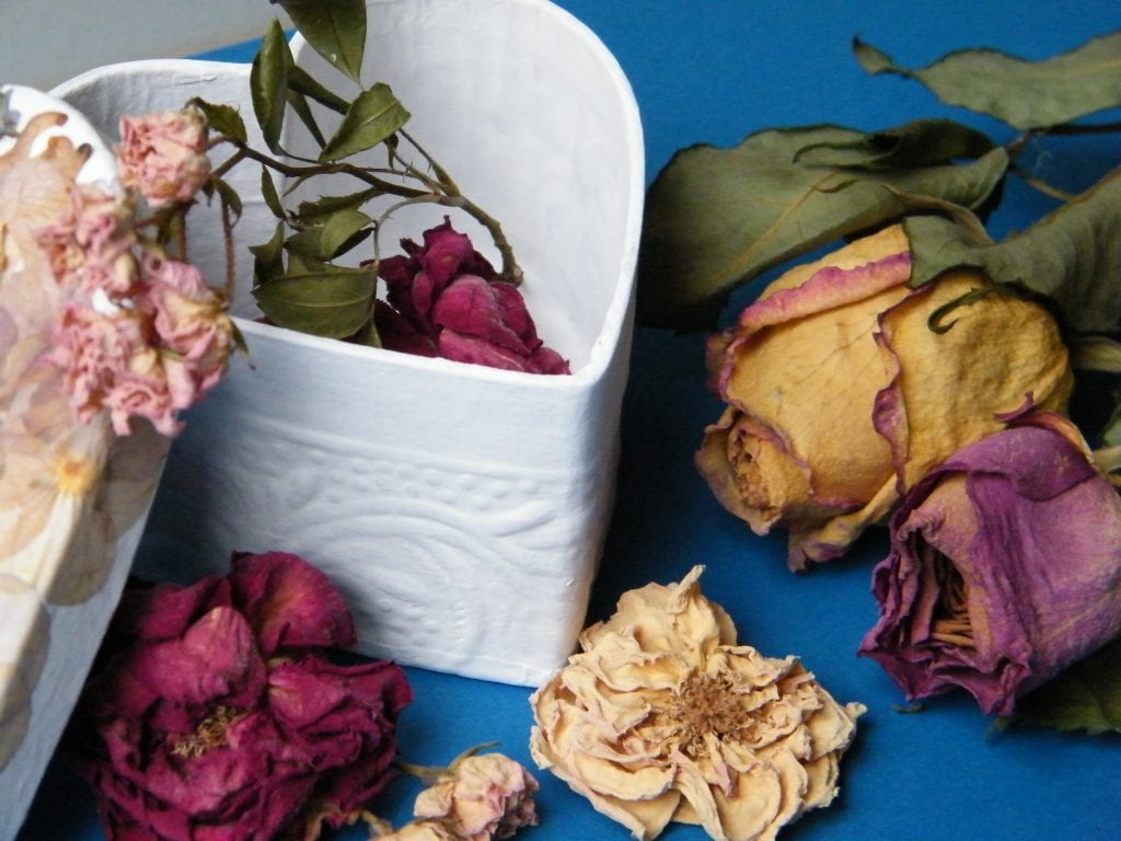 dried flowers box