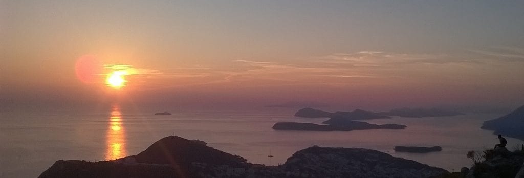 sunset dalmatian coast