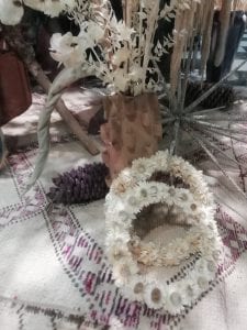 helichrysum head wreath
