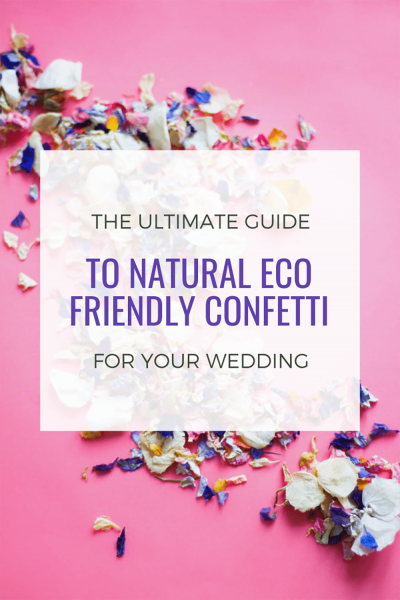 natural eco friendly confetti