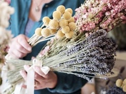 arranging bunches floristry