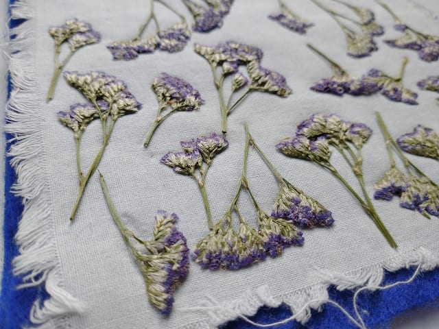 flower press sea lavender